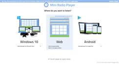 Desktop Screenshot of miniradioplayer.net